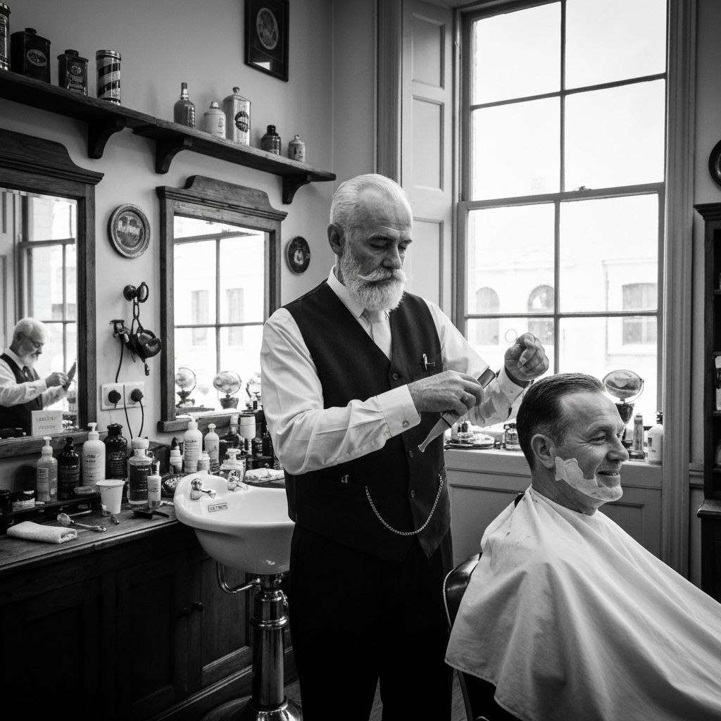 Barber bei der Arbeit